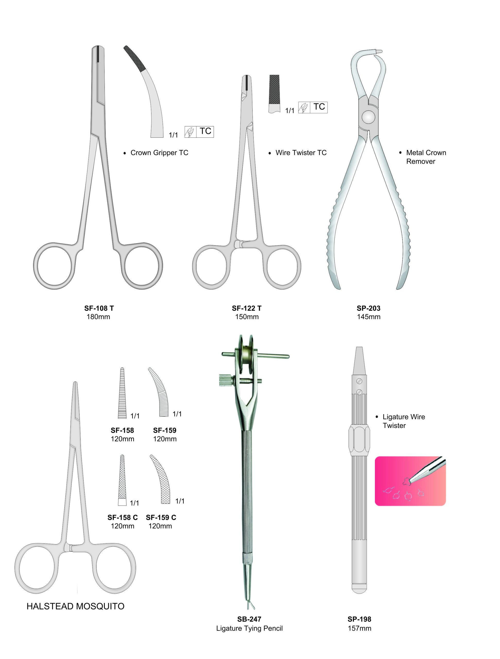 Crown Grippers & Forceps – Fine Med Instruments